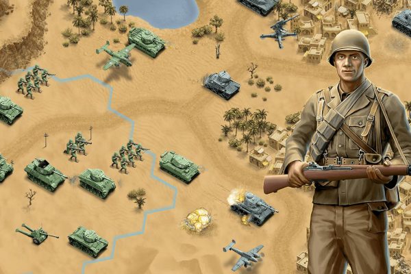 general screenshot panzer tanks soldier general desert strategy